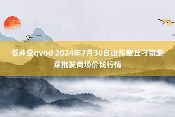 苍井空qvod 2024年7月30日山东章丘刁镇蔬菜批发商场价钱行情