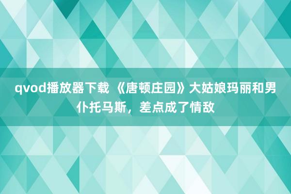 qvod播放器下载 《唐顿庄园》大姑娘玛丽和男仆托马斯，差点成了情敌