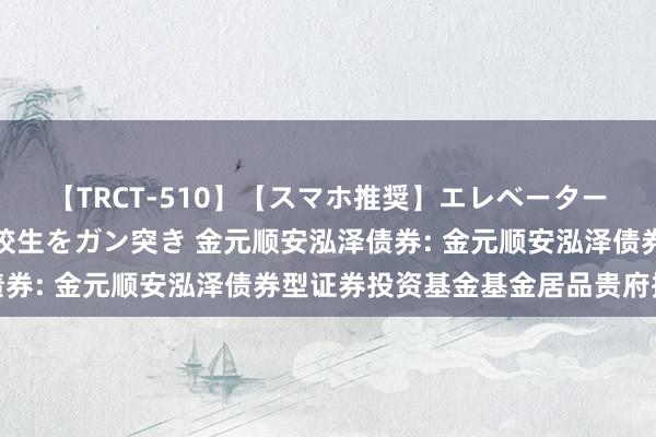 【TRCT-510】【スマホ推奨】エレベーターに挟まれたデカ尻女子校生をガン突き 金元顺安泓泽债券: 金元顺安泓泽债券型证券投资基金基金居品贵府摘录