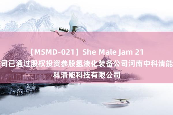 【MSMD-021】She Male Jam 21 昇辉科技：公司已通过股权投资参股氢液化装备公司河南中科清能科技有限公司