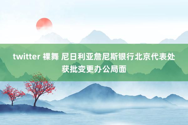 twitter 裸舞 尼日利亚詹尼斯银行北京代表处获批变更办公局面