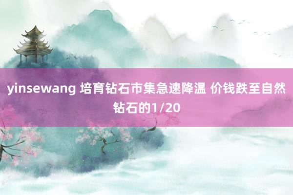 yinsewang 培育钻石市集急速降温 价钱跌至自然钻石的1/20