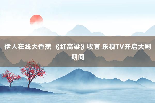 伊人在线大香蕉 《红高粱》收官 乐视TV开启大剧期间